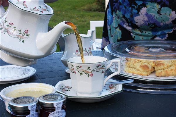 Cream Tea served at Forda Farm B&B on arrival.